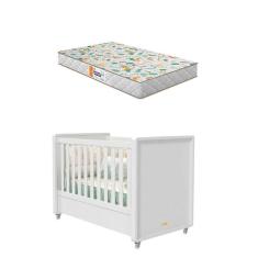 Berço Americano Tutto New Branco Com Colchão Gazin – Matic