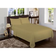 Jogo Lençol Viúva 4 Peças 2,03X1,20X35Cm 180 Fios Bainha