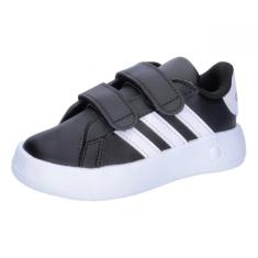 adidas Tênis masculino, Preto/branco, 23 EU