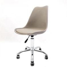 Cadeira Base Cromada Com Rodízios Saarinen Office - Empório Tiffany