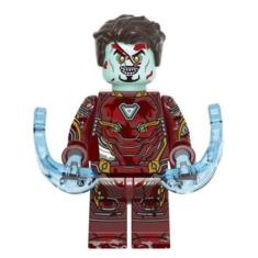 Boneco Bloco De Montar Zumbi Homem De Ferro Edição Especial