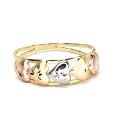 Anel de ouro 18 K Aro Corações . - Elegancy Joias, 22