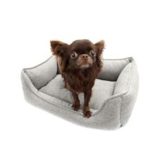 Cama Veneza para Cachorro e Gato Pet - Bichinho Chic, Cinza, P