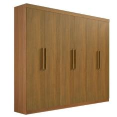 Guarda Roupa Casal 6 Portas 4 Gavetas - Leblon-Cinamomo - Móveis D`Doro