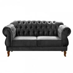 Sofá Namoradeira Duquesa 2 Lugares Chesterfield Imperial Bella Decor, 