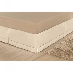 Saia Para Cama Box Casal Juliana - Palha