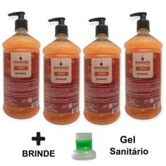 Kit 4 Sabonete Líquido 1 Litro Grande Delicioso Consistente Corporal M