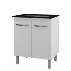 Balcão para Cooktop 5 Bocas com 2 Portas Jade Branco - Moblis