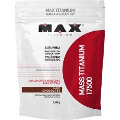 Kit 5X Mass Titanium 17500 - 1400g Refil Chocolate - Max Titanium