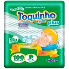 Fralda Toquinho Plus Hiper P Com 100 Unidades