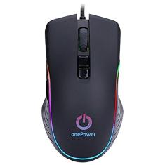 Mouse Gamer OnePower Striker Preto RGB MO505
