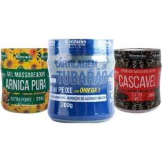 Kit Massageador Arnica Pura + Cartilagem de Tubarão Cascavel - Rhenuks