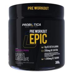 Pré Treino Epic 300g Probiotica., Frutas Vermelhas