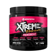 NEWNUTRITION, Pré Treino Xtreme Premium 450g Sabor Cereja