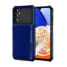 SORAKA Capa para Samsung Galaxy A14 5G com porta-cartões Capa para carteira Samsung Galaxy A14 4G Capa PC TPU 2 em 1 de camada dupla Capa à prova de choque com capacidade para 5 cartões