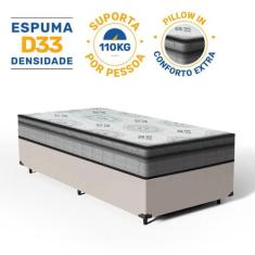 Cama Box com Colchão de Espuma D33 Pillow In Anjos Ortosleep Solteiro 