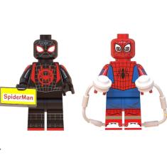 Boneco Blocos De Montar Kit Miles Morales Aranhaverso