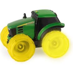 Miniatura Trator John Deere Monster Treads Roda Com Luzes