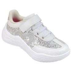 Tênis Infantil Pampili Move 484.024 Brilhoso Calce Fácil-Feminino