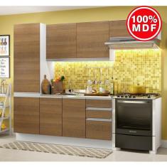 Cozinha Compacta Madesa 100% MDF Acordes Com Armário e Balcão