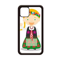 Capa Smile Blond Polônia desenho animado para iPhone 12 Pro Max para Apple Mini Mobile Case Shell