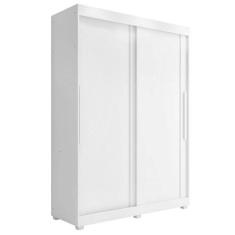 Guarda Roupa Solteiro 2 Portas 3 Gavetas com Sapateira Assis branco gloss