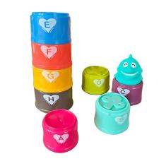 Brinquedo Tubarão de Empilhar Copinhos - BBR Toys