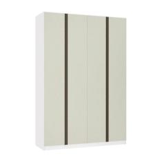 Guarda Roupa 4 Portas 3 Gavetas 159,2 cm Prime Luciane Móveis - Lucian