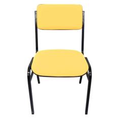 Cadeira Empilhável para Auditórios Linha Hotel Smart Amarelo