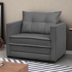 Sofá Cama Solteiro Suede Londres - D Monegatto