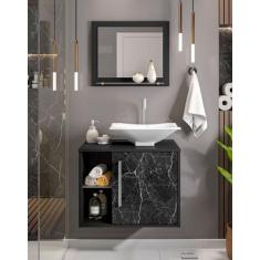 Gabinete para Banheiro Completo com Cuba e Espelheira Baden - Bechara,