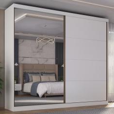 Guarda-Roupa Casal 2 Portas com Espelho Star