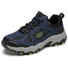 Skechers Tênis masculino Stamina at Upper Stitch, Azul, 38