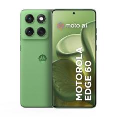 Smartphone Motorola Edge 60 5G - 512GB 24GB (12GB RAM+12GB Ram Boost) Tela Quad-Curve moto AI 50MP Sony Camera ultrarresistencia militar IP68 + IP69 - Verde