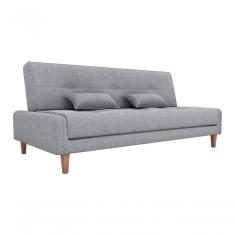 Sofá Cama Blanca 3 Lugares Sala Premium Boucle Cinza Matrix