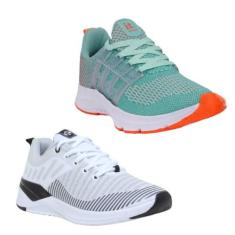 Tênis Feminino Esportivo Caminhada Academia Corrida Kit Branco/Cinza 3