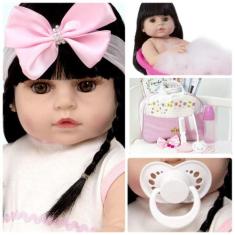 Bebê Reborn Princesa Laura 100% Silicone Realista 20 Itens - Cegonha R