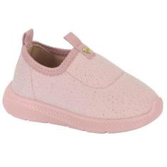 Tenis Menina Molekinha Tecido Gliter Slip On 2723.100-Feminino