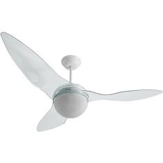 Ventilador de Teto Aliseu Terral controle remoto - 3 Pás Cristais , co