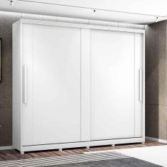 Guarda Roupa Portas de Correr Londres 100% MDF 8 Gavetas com Pés - Lanza