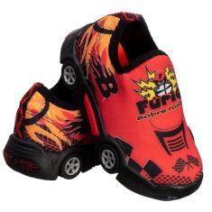 Tênis Infantil Menino Carro com Led Conforto Macio Dia a Dia