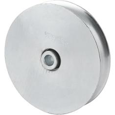 Roldana Para Portão 4", Tipo U, Aço Zincado, Para Portão De Correr Com Rolamento E Bucha, Vonder.