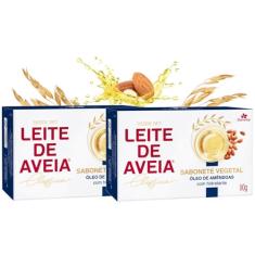 2UN Sabonete Vegetal Leite de Aveia Oleo Amendoas 90G Davene