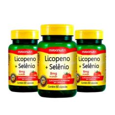 Kit 03 Licopeno Mais Selenio Anti Ox 500Mg 60 Capsulas Loja Maxinutri