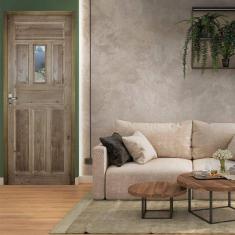 Folha de Porta de Madeira 210x82cm Postigo Eco Uniportas  Natural