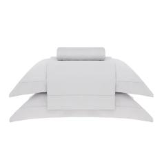 Buddemeyer Jogo de Cama Casal Cetim 300 Fios Bud Vision New Colors II 100% Algodão Penteado Bege 4 peças