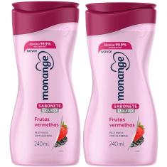 Kit Sabonete Líquido Monange Frutas Vermelhas 2 Unidades