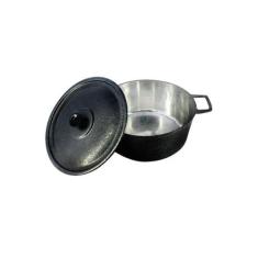 Caçarola Panela Craqueada Alça Alumínio Fundido E Tampa 24cm - DIVIFOR