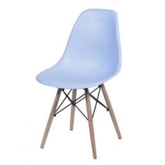 Cadeira Eames Base de Madeira - OR Design, Azul, 1 unidade