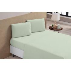 Jogo De Lençol Sem Elástico Casal 3 Peças Percal 100% Algodão - Elohim